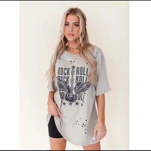 Oversized graphic tshirt dress